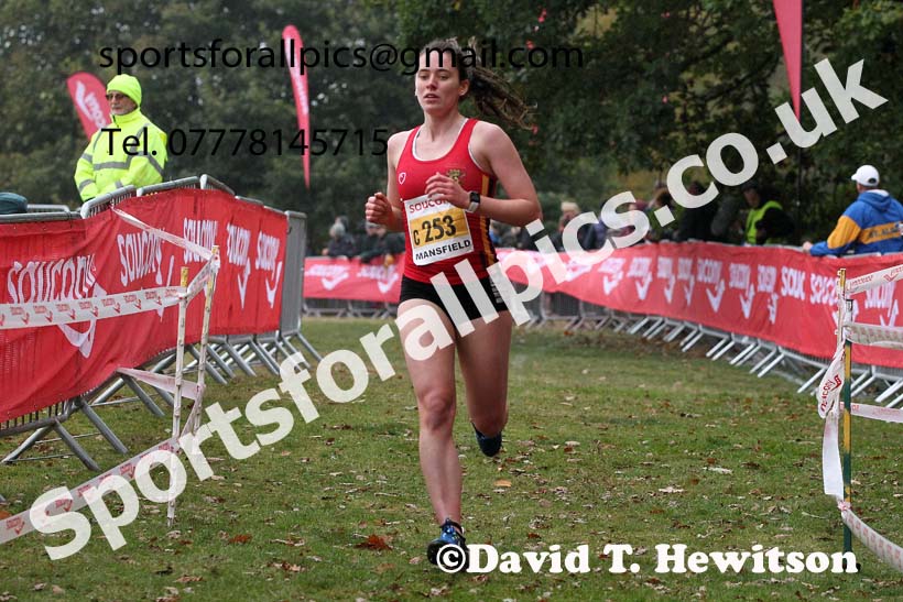 Junior womens 2021 National Cross Country Relays, Berry Hill Park, Mansfield. Photo: David T. Hewitson/Sports for All Pics